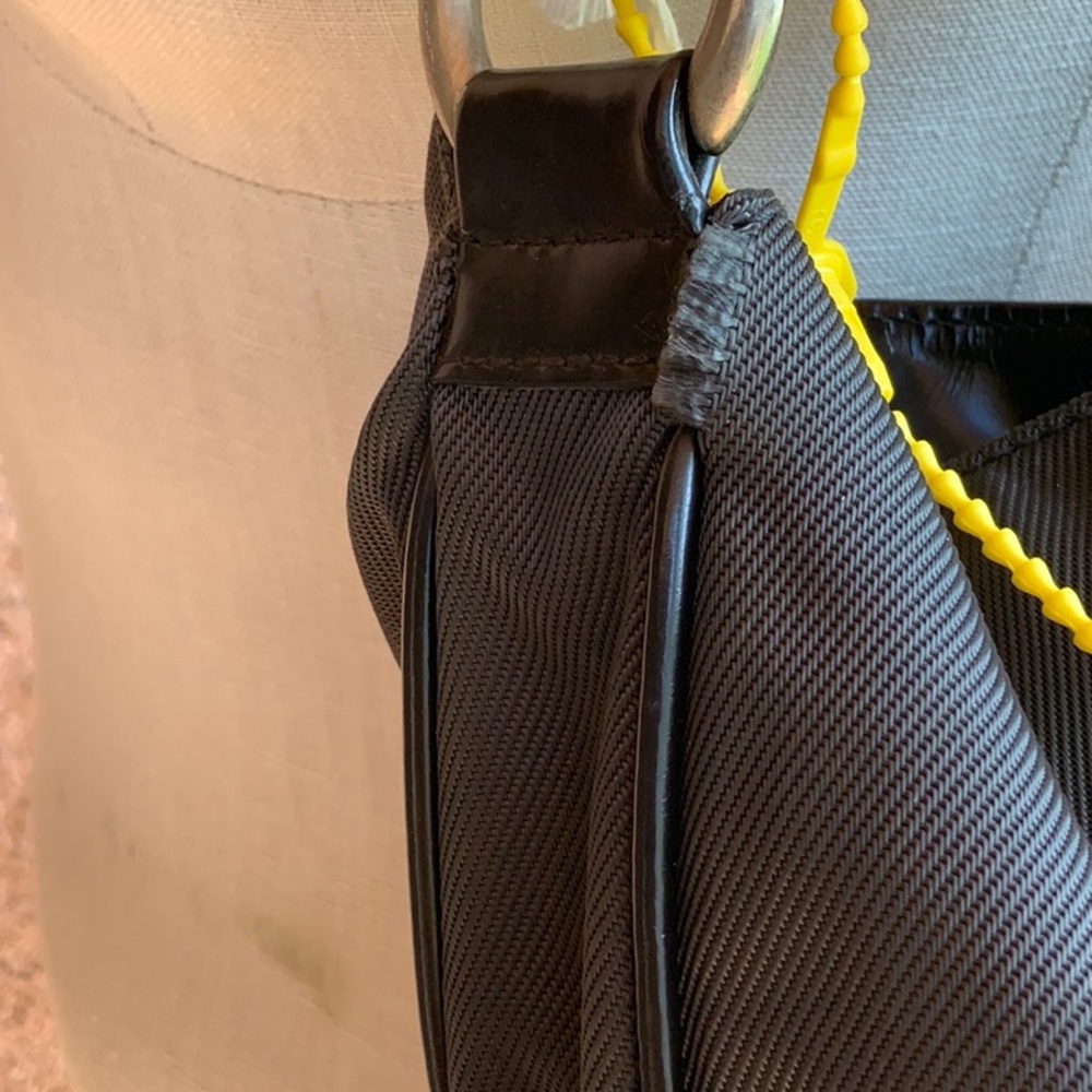 - Gucci AUTHENTIC hobo black canvas leather bamboo handle Very Good condit… - Picture 3 of 14